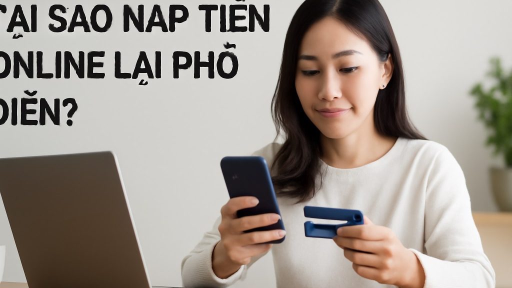 Minh họa: Tại sao nạp tiền online lại phổ biến?