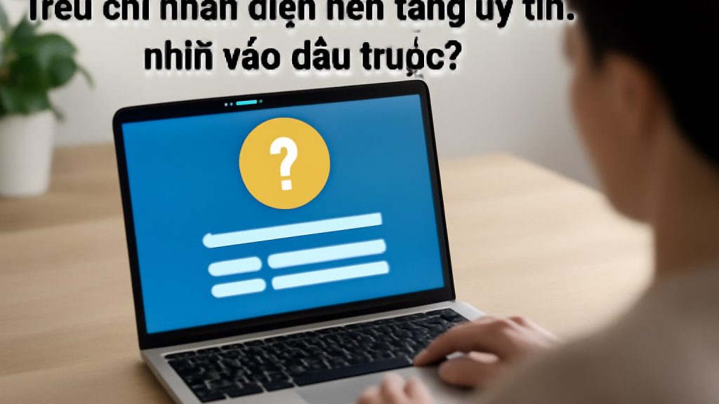 Minh họa: 1) Tiêu chí nhận diện nền tảng uy tín: nhìn vào đâu trước?