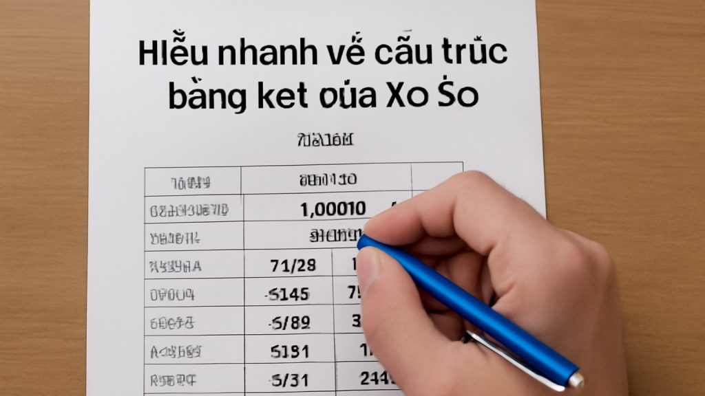 Minh họa: Hiểu nhanh về cấu trúc bảng kết quả Xổ Số